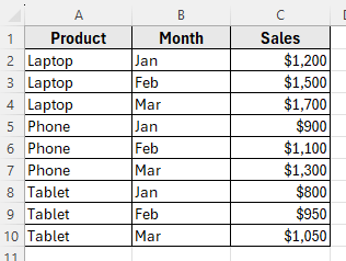 Using the TRANSPOSE Function to Transpose Multiple Rows in Groups to Columns in Excel