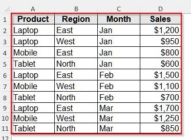 Refresh All Pivot Tables with Built-in Refresh All Option