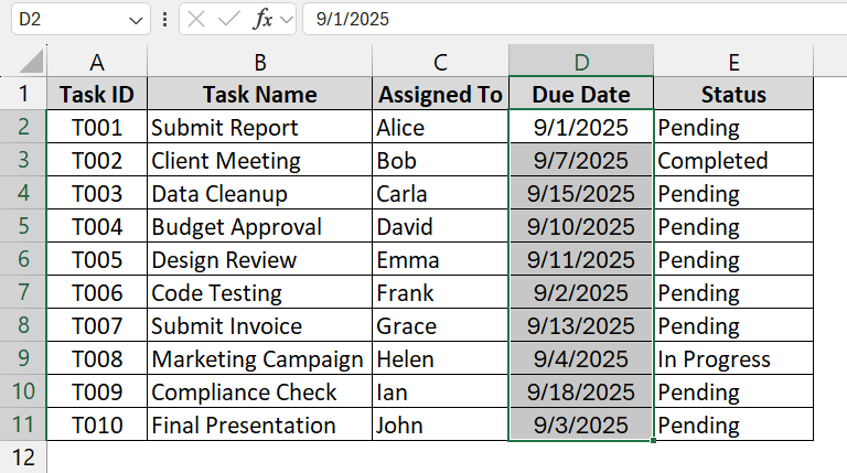 Using the Conditional TODAY Function to Format Dates Older Than Today