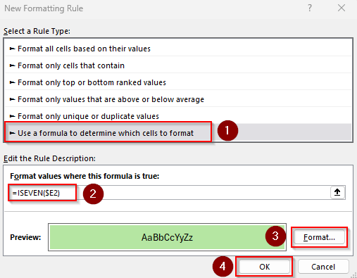 Apply Formatting Based on Groups with a Helper Column