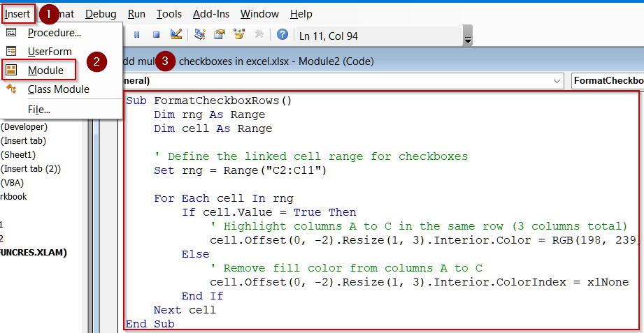 Automating Checkbox Formatting with VBA