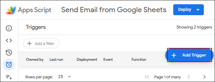 Sending Emails When Google Sheets is Updated