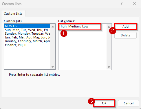 Sort by Values with a Custom Rule in Excel