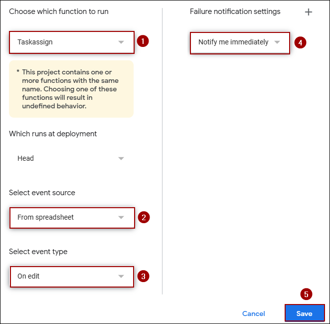 Sending Emails When Google Sheets is Updated