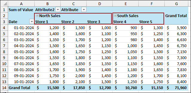 Using Power Query Tool for Grouping Columns