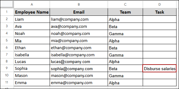 Sending Emails When Google Sheets is Updated
