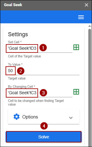 What if Analysis with Goal Seek in Google Sheets