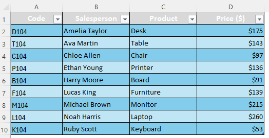 Customize VBA Macro to Make a Table from Existing Data