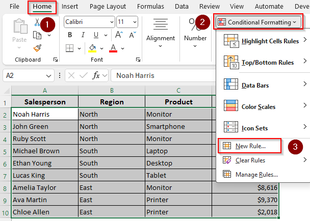 Highlight Alternate Rows Based on Similar-Sized Groups