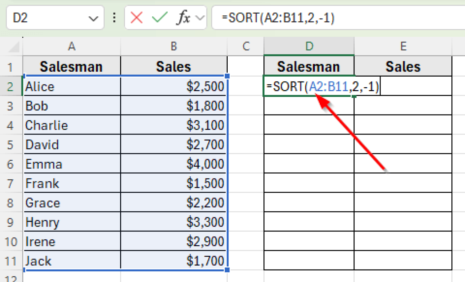How to Auto Sort in Excel When Data Changes - Excel Insider