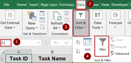 Quickly Sort by Color Using AutoFilter