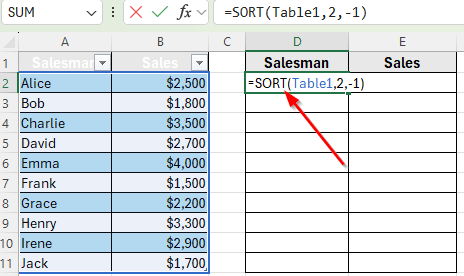 Auto Sort While Adding New Rows to the Table