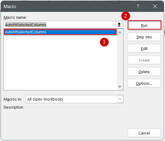 Apply AutoFit Using Range.AutoFit or Columns.AutoFit