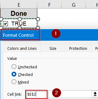 Highlight Rows Using Conditional Formatting with Checkboxes