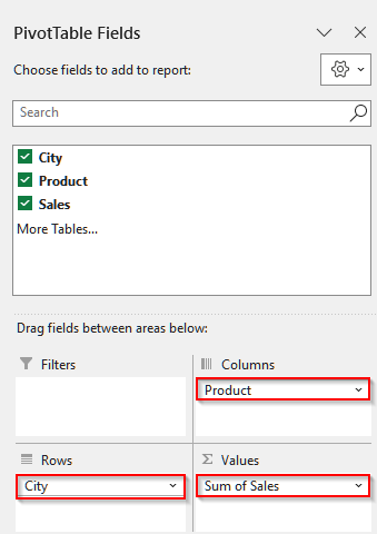 Create a Summary Report in Excel Using the PivotTable