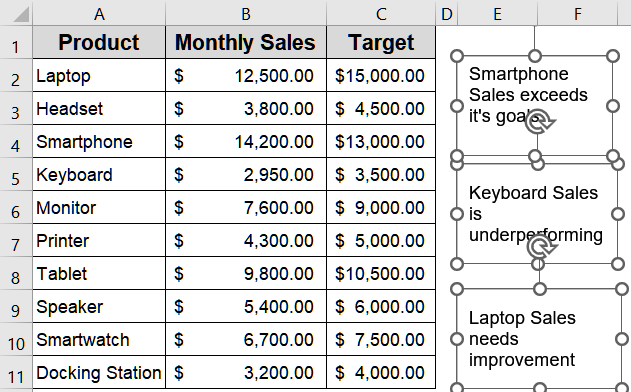 Use the Delete Key or Cut Option to Remove a Text Box Manually