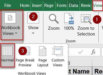 Using Page Break Preview to Adjust Print Areas