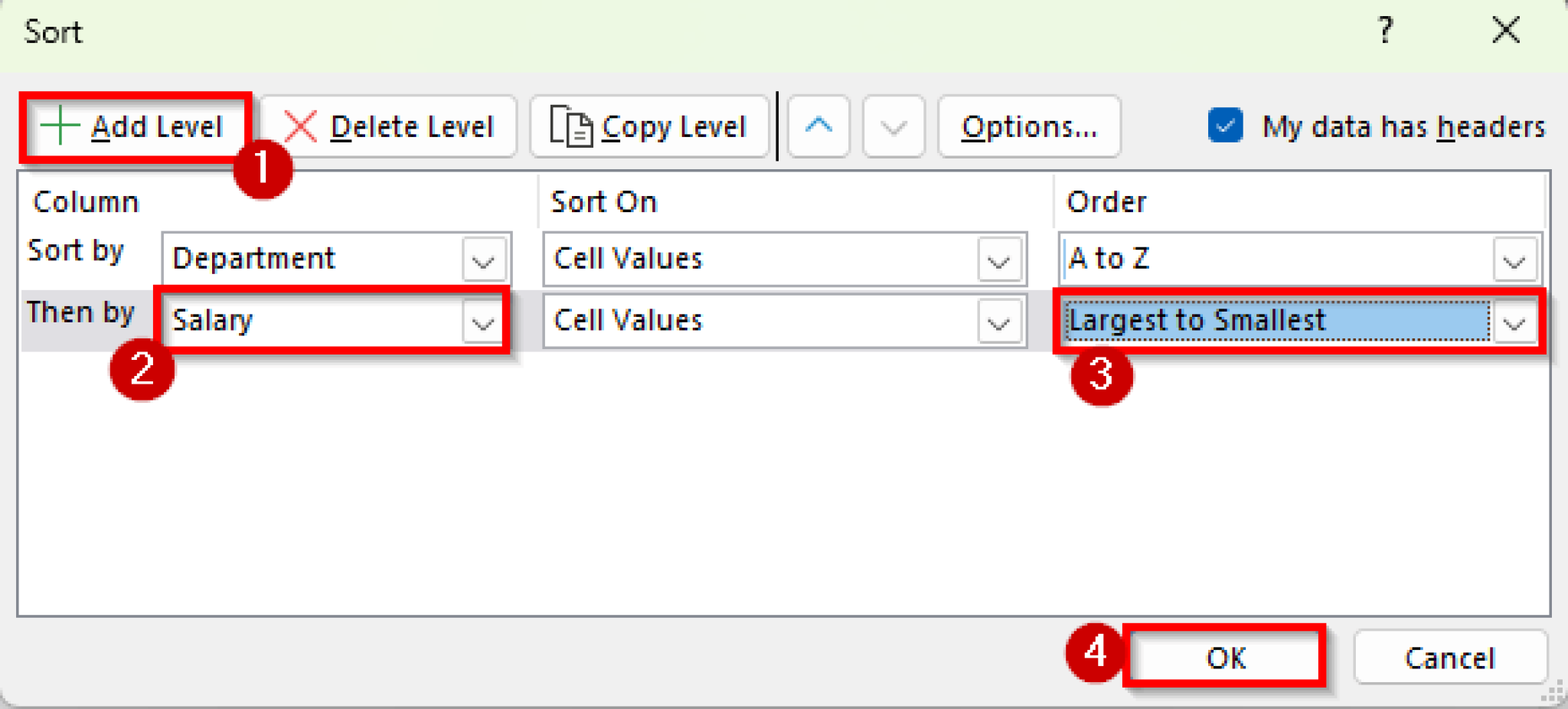 How to Do Advanced Sorting in Excel (4 Different Examples) - Excel Insider