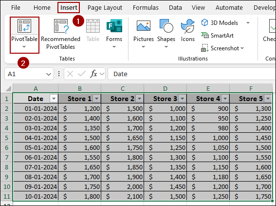 Using Calculated Field to Group Columns in Pivot Table