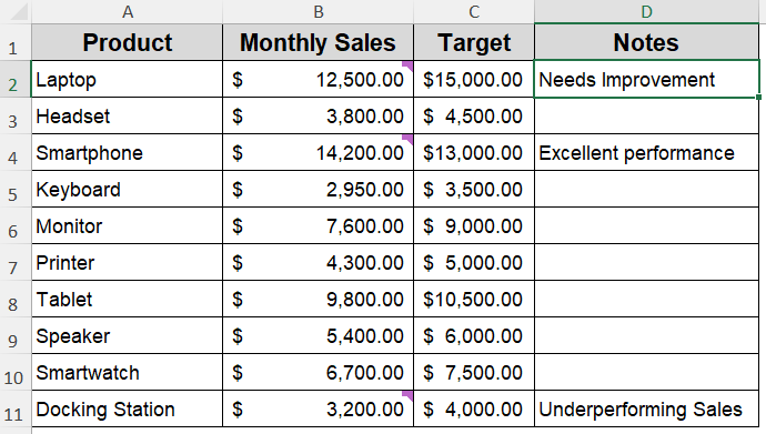 Convert Comments to Notes Manually Using Copy-Paste Option
