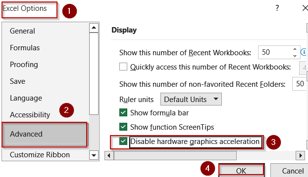 Turn Off Hardware Graphics Acceleration for Stability