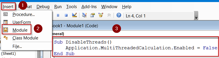 Use VBA to Stop Multi-Threaded Calculations
