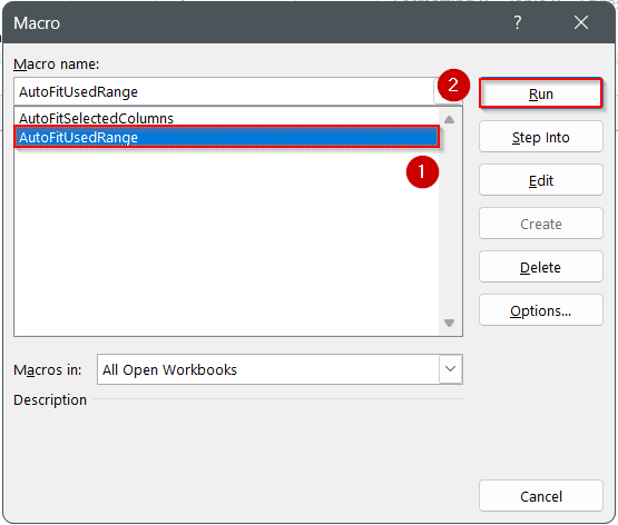 AutoFit the UsedRange Columns