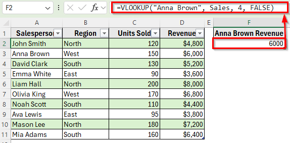 Use Structured Reference with VLOOKUP