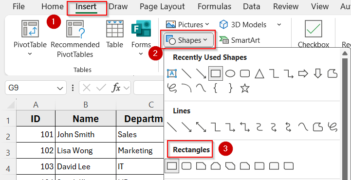 Use a Shape as a Button to Open Assign Macro Popup
