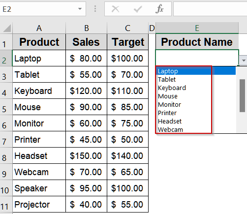 Create a Drop-Down Driven Dynamic Text Box Using Formulas