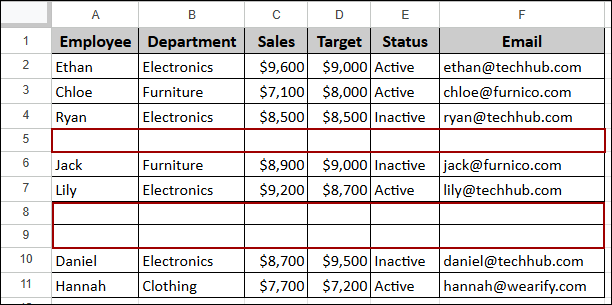 Fixing ARRAYFORMULA Not Working in Google Sheets