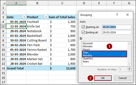 Using Wrong Date Format Causing Grouping Error