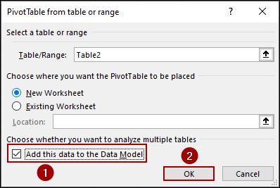 Enabling Data Model Resulting in Grouping Error