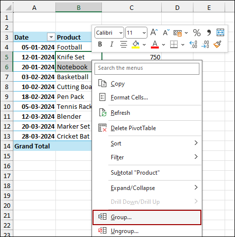 Enabling Data Model Resulting in Grouping Error