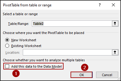 Enabling Data Model Resulting in Grouping Error
