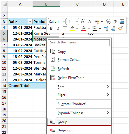 Enabling Data Model Resulting in Grouping Error