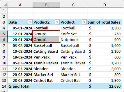 Enabling Data Model Resulting in Grouping Error