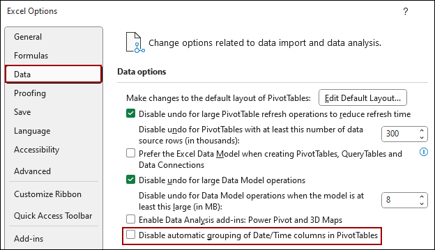 Dragging Dates into Pivot Table Field for Grouping by Month & Year