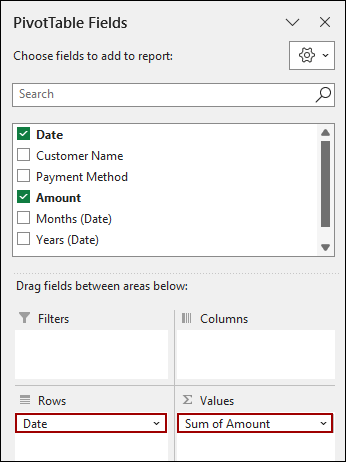 Using Group Selection Feature to Group Pivot Table Data