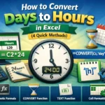 feature image - convert days to hours in excel