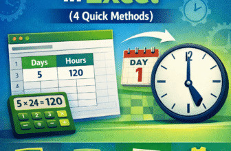 feature image - convert days to hours in excel