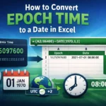 feature image - convert epoch time to date excel