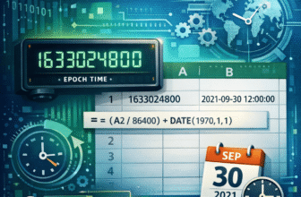 feature image - convert epoch time to date excel