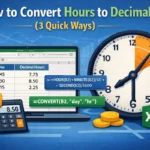 feature image - convert hours to decimal in excel