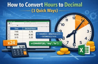 feature image - convert hours to decimal in excel