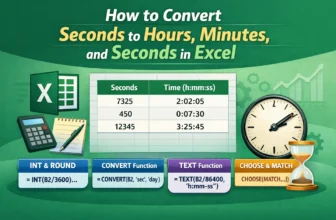 feature image - convert seconds to hours minutes seconds excel