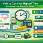 feature image - excel calculate elapsed time between two dates