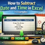 feature image - how to subtract date and time in excel