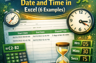 feature image - how to subtract date and time in excel