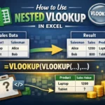 feature image - nested vlookup in excel